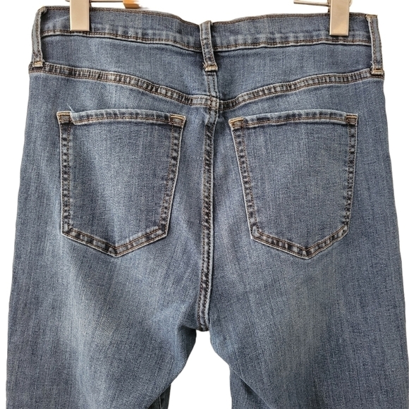 Gap Denim Raw Hem Leggings Skinny Stretchy Jeggings Wedgie Ankle Jeans SZ 10/30 - Picture 5 of 8